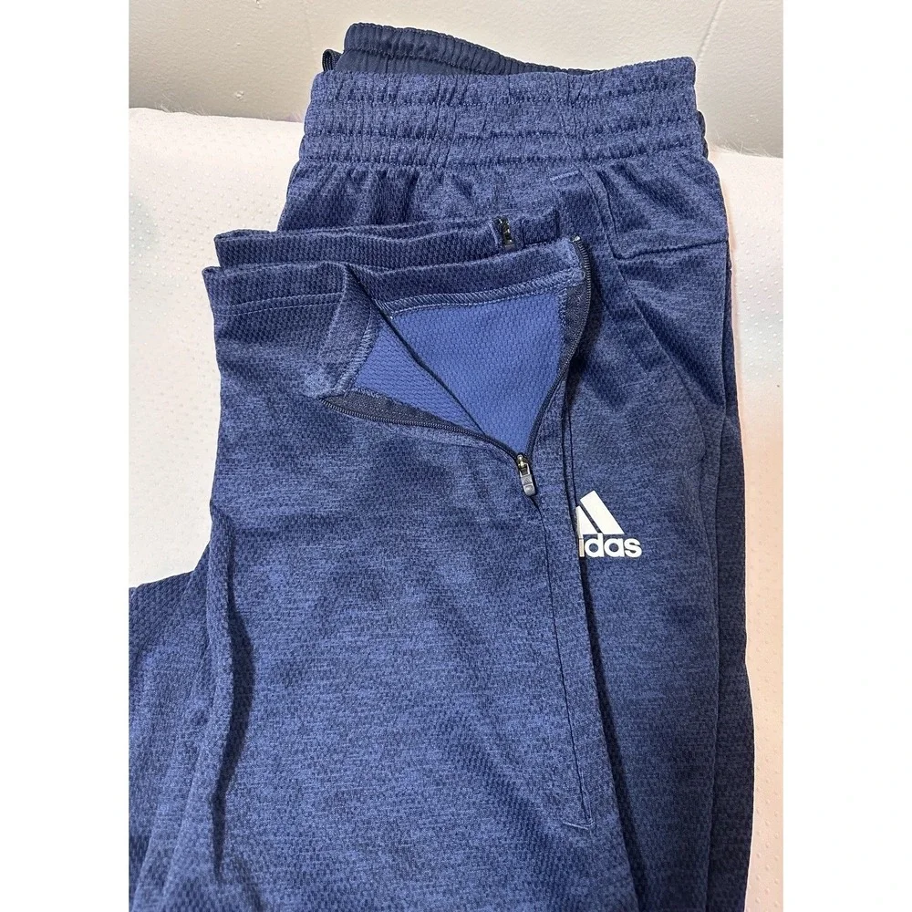 Adidas Training Pants Number 15 Blue Athletic‎ Joggers Mens